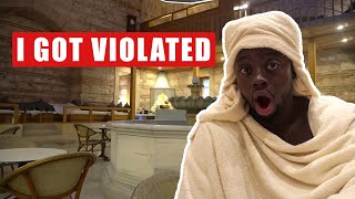 First Time Getting Turkish HammamBath Foam Massage  Exploring Istanbul 2021  VLOG 55 [upl. by Yralih974]