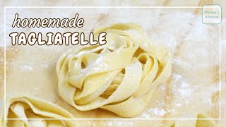 Homemade Tagliatelle TRADITIONAL Italian method vs EASY method [upl. by Thierry]