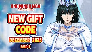 One Punch Man Road to Hero New Code  One Punch Man New Gift Code December 2023 Part  2 [upl. by Seravart372]