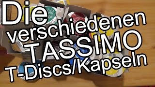 Die verschiedenen Tassimo TDiscs Kapseln [upl. by Leandre100]