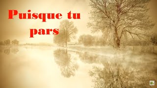 JeanJacques Goldman  Puisque tu pars Paroles [upl. by Refennej]