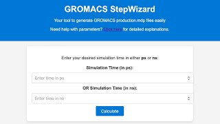 From Nanoseconds to Steps Automate GROMACS Simulations with GROMACS StepWizard [upl. by Enimzaj27]