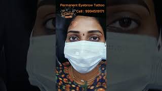 Eyebrow microblading microblading eyebrows before and after Eyebrow tattoo permanent Trichy shop [upl. by Elehcin454]