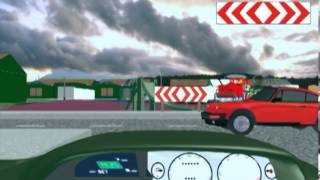 T junction chevron  FREE K53 LEARNERS LICENSE WEBSITE WITH GRAPHICS ANIMATION AND SOUND [upl. by Armalda]