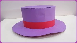 How to make a cardboard hat  Cardboard hat  Paper craft [upl. by Lumbard]