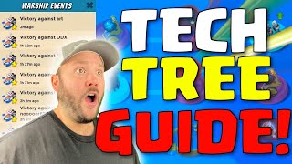 THE Season 55 Tech Tree Guide ⭐  Boom Beach Warships [upl. by Oulman]