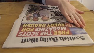 ASMR Flattening amp Straightening Newspaper Spines Intoxicating Sounds Sleep Help Relaxation [upl. by Urbana332]