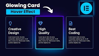 Elementor Magic Card Hover Effect  Glowing Card Hover Effect  WordPress Elementor Pro Tutorial [upl. by Filipe294]