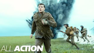 EPIC Battlefield Run Scene  1917  All Action [upl. by Ralleigh]