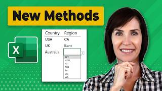 NEW Excel DropDown Lists That Adapt to Your Data [upl. by Ivad]