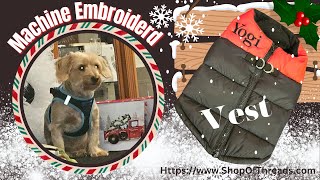 Personalized Machine Embroidered Pet Gifts [upl. by Arahsit]