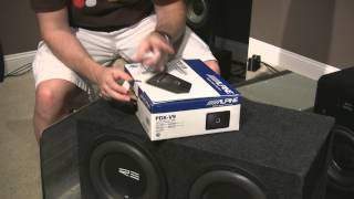 SQ Car Audio Project Part 9 Alpine PDXV9 Amp and RE 10quot Subs Test [upl. by Atinrahc]