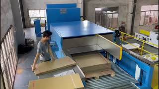 China semiautomatic carton box pallet stacker machine I pallet stacker machine [upl. by Rochemont858]