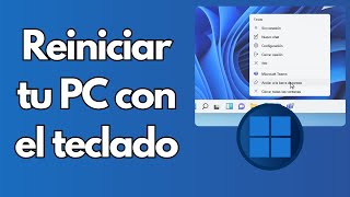 Cómo reiniciar un ordenador o portátil Windows usando solo el teclado  Tutorial [upl. by Andonis]