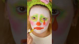 clowncore tutorial 🤡 хэллоуин makeup halloween makeuptutorial бюджетнаякосметика [upl. by Oicnevuj]