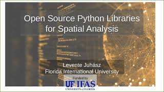 Open Source Python Libraries for Spatial Analysis [upl. by Nolahs]