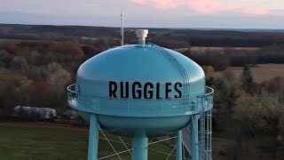 Ruggles Township Water Tower Ashland County Ohio November 2024 4k [upl. by Orlan385]