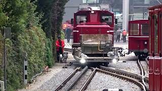 Baustellenzug auf der Schafbergbahn [upl. by Wilfred]