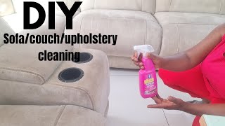 DIY Sofa couch upholstery Cleaning No Machine Needed [upl. by Theda]