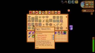 Hyper SpeedGro recipe how to learn this  Stardew Valley 16 [upl. by Atilahs]