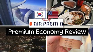 AIR PREMIA PREMIUM ECONOMY 42 REVIEW✈️ ICNEWR [upl. by Gapin]