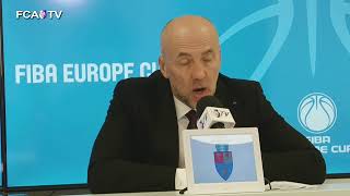 Postgames press conference  FIBA Europe Cup 2425 Round 1 [upl. by Baggett]