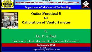 Experiment No 6 Calibration of Venturimeter [upl. by Aseefan]