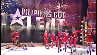 DAVAO UNICYCLE CLUB of PILIPINAS GOT TALENT 4 [upl. by Vowel]