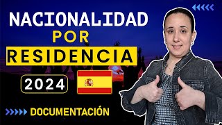 ☕️ DOCUMENTACIÓN necesaria 🇪🇸 NACIONALIDAD por RESIDENCIA [upl. by Thun]