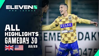 ALL HIGHLIGHTS ğŸ¤©ğŸ“º Jupiler Pro League GAMEDAY 30 [upl. by Nedrud]