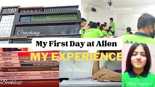 My first day at Allen🧑‍🔬Neet11th gradermy experienceAllens supplies [upl. by Eisdnyl692]