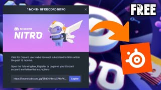 Free Nitro Discord from Steelseries 🔥 [upl. by Essined]