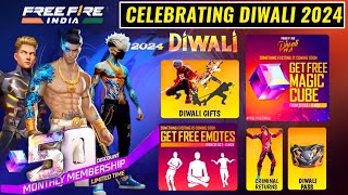 Diwali Event 2024🥳🤯  free fire new event  Ff New Event  Upcoming events in free fire [upl. by Wilfrid919]