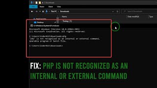 Solution php is not recognized as an internal or external command [upl. by Renmus]