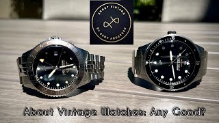 About Vintage Watches  1926 Diver and GMT Review Discount Code in the Description [upl. by Lynett]