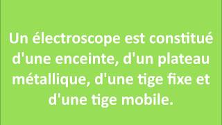 Electrisation par influence de lélectroscope [upl. by Dreher]