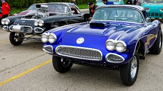 2 Gasser Corvettes Race Who Wins [upl. by Karlise]