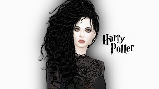 Creating inspired Bellatrix Lestrange In The Sims 4 With Helena Bonham Carters Style [upl. by Nongim]