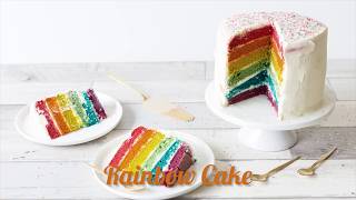 Rainbow cake  gâteau arcenciel  recettes faciles Odelices [upl. by Haliled]