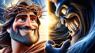 Jesus Defeats the Beast  AI Animation [upl. by Sonstrom]