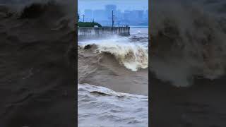 The Qiantang River Tide shows the might of the worlds first tide with its surging posture The [upl. by Drawe]