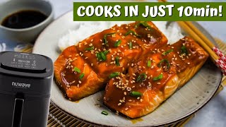 The quickest AIR FRYER TERIYAKI SALMON recipe [upl. by Onairam]