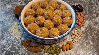 Biotin Rich Laddu for Strong Hair and Glowing Skin  Healthy Energy Laddu Protein Ladoo [upl. by Solracesoj]