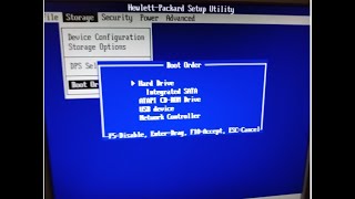 HP Bios Boot Order Setting Karna Sikhen [upl. by Odlabso]