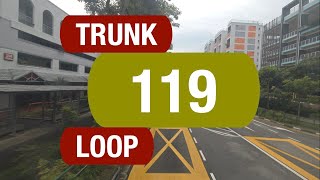 GoAhead Trunk 119  Bus Service Route Visual [upl. by Nelyaw]