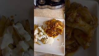 BBQ chicken wings cheese fries and homemade ranch [upl. by Obeded75]