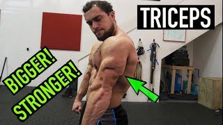 BIGGER STRONGER TRICEPS WORKOUT  DUMBBELLS ONLY [upl. by Joselow]