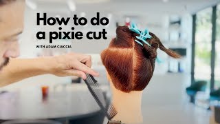 How to do a Pixie Cut by Adam Ciaccia  Episode 127 Hairtube [upl. by Winstonn586]