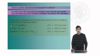 Introducción al concepto de entalpia media de formación de enlace Aplicaciones   UPV [upl. by Margery815]