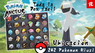 GUIA Ubicacion y localizacion  Cómo Capturar los 242 Pokémon De Hisui en Leyendas Arceus [upl. by Nimref415]